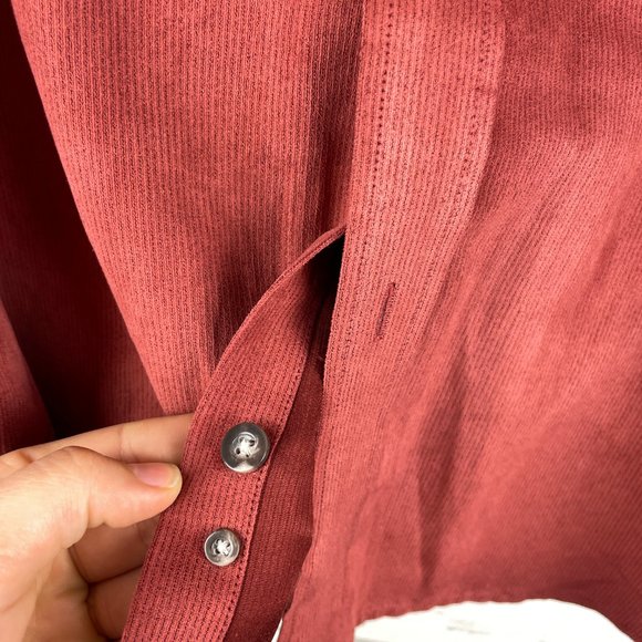 Vintage Shacket/shirt burnt orange red ish - Picture 4 of 5